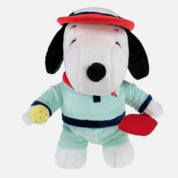 Pickleball Snoopy Summer CVS 2024 Peanuts 11" Plush NEW! - Picture 1 of 2